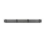 Lanberg patch panel 24 port 1U CAT.5E shielded, black