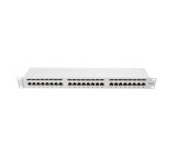 Lanberg patch panel 24 port 1U CAT.6 shielded, grey