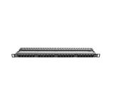 Lanberg patch panel 24 port 0.5U CAT.5E, black