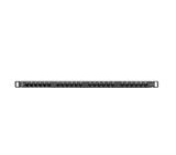 Lanberg patch panel 24 port 0.5U CAT.5E, black