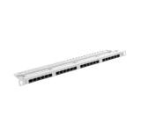 Lanberg patch panel 24 port 0.5U CAT.5E, grey