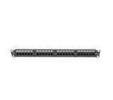 Lanberg patch panel 24 port 1U CAT.5E, black