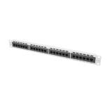 Lanberg patch panel 24 port 1U CAT.5E, grey