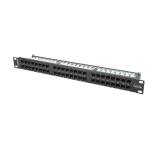 Lanberg patch panel 48 port 1U CAT.5E, black