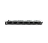 Lanberg patch panel 48 port 1U CAT.5E, black