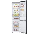 LG GBB72MCEFN, Refrigerator, Bottom Freezer, Inverter Linear Compressor, 384l (277/107), 595x2030x682, LINEARCooling, DoorCooling+, SmartThinQ, Energy Efficiency D, Black