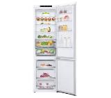 LG GBB72SWEFN, Refrigerator, Bottom Freezer, Inverter Linear Compressor, 384l (277/107), 595x2030x682, LINEARCooling, DoorCooling+, SmartThinQ, Energy Efficiency D, White
