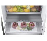 LG GBB72PZEFN, Refrigerator, Bottom Freezer, Inverter Linear Compressor, 384l (277/107), 595x2030x682, LINEARCooling, DoorCooling+, SmartThinQ, Energy Efficiency D, Inox