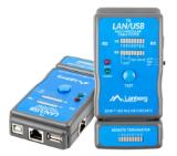 Lanberg cable tester for wiring terminated with RJ-45, RJ-11, USB