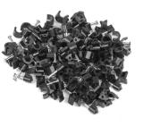 Lanberg cable clips 5mm 100pcs, black