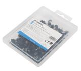 Lanberg cable clips 5mm 100pcs, black