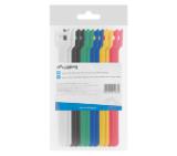 Lanberg velcro cable ties 12mmx15cm 12pcs, white, black, green, blue, yellow, red