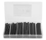 Lanberg 100pcs heat-shrinkable tubing kit, black box