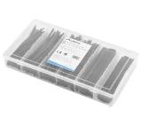 Lanberg 100pcs heat-shrinkable tubing kit, black box