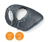 Beurer HK 54 Cosy Shoulder & Neck Heat Pad; 3 temperature settings; auto switch-off after 90 min; washable on 30°; removable switch; fleece fibre;56(L)x52(W) cm