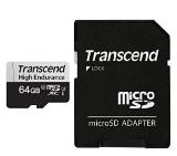 Transcend 64GB microSD w/ adapter U1, High Endurance