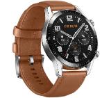 Huawei Watch GT2  Latona-B19V, 46mm, 1.39" Amoled, 454 x 454, microphone and speaker, Leather strap, Pebble Brown