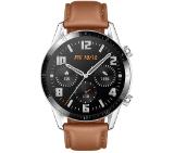 Huawei Watch GT2  Latona-B19V, 46mm, 1.39" Amoled, 454 x 454, microphone and speaker, Leather strap, Pebble Brown