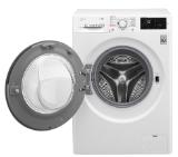 LG F4J6TG0W, Washing Machine/Dryer, 8 kg washing, 5 kg drying capacity, 1400 rpm, LED-display, A energy class, Steam technology, 6 Motion Direct Drive, White