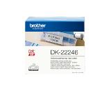 Brother DK-22246 Continuous Paper Label Roll - Black on White, 103mm wide