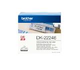 Brother DK-22246 Continuous Paper Label Roll - Black on White, 103mm wide