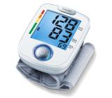 Beurer BC 44 wrist blood pressure monitor, blue illuminated display,Risk indicator,Arrhythmia detection,circumferences from 14 to 19.5 cm