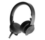 Logitech Zone Wireless Plus Bluetooth Headset, Noise-cancelling Microphone, Flexible Mic, On-ear Controls, USB, Graphite