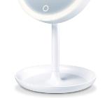 Beurer BS 45 illuminated cosmetics mirror,LED light, Touch sensor, 5x magnification,dimmer function,storage tray