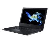 Acer TravelMate B114-21-45LT, AMD A4-9120C (up to 2.4GHz), 14.0" HD (1366x768) AG, 4GB DDR4, 64GB eMMC, 1 M.2, HDD cage free, AMD Radeon R4, BT, HDMI, VGA, 3 USB, SD Reader, Win 10 Pro in S-Mode, 1.68 kg, Black+Transcend 120GB, M.2 2280 SSD 820S, SATA3