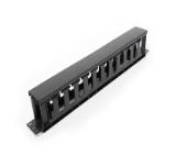Formrack 19" 1U Cable Management Panel with PVC trunking cut 1U 482x88x48mm