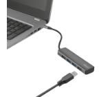 TRUST Halyx Alum. USB-C to 4-Port USB3.2 Hub