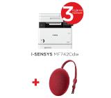 Canon i-SENSYS MF742Cdw Printer/Scanner/Copier + Huawei Sound Stone portable bluetooth speaker CM51 Red