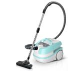 Bosch BWD420HYG, 3in1 vacuum cleaner for dry and wet cleaning, 2,5 lt dust container, 2000 W, HEPA H13, 12 m radius, liquid pick-up nozzles, parquet brush, mattress brush, water tank: 5 l, mint-white-grey