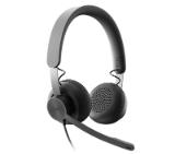 Logitech Zone Wired USB Headset, Microsoft Teams Certified, Noise-cancelling Microphone, Flexible Mic, Passive Noise Isolation, Inline controls, USB-C & USB-A, Graphite