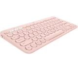 Logitech K380 Multi-Device Bluetooth Keyboard - UK English (Qwerty) - Rose