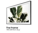 Samsung 55" 55LS03 The Frame QLED 4K Smart TV, 3400 PQI, Quantum HDR, HDR 10+, Bixby, Wi-Fi, Bluetooth, 4xHDMI, 2xUSB, Tizen, Charcoal Black