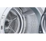 Bosch WTW855H0BY SER8; Premium; Tumble dryer with heat pump 9kg A++ / A cond. drain set 65 dB, HC, interior light, chrome blackgrey door