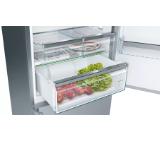 Bosch KGN49AIEQ SER6; Premium; Free-standing fridge-freezer NoFrost, E, 203/70/67cm, 435l(330+105), 40dB, VitaFresh Plus, inox EasyClean doors, display