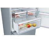 Bosch KGN56XIDP SER4; Comfort; Free-standing fridge-freezer NoFrost, D, 193/70/80cm, 505l(400+105), 40dB, VitaFresh, inox EasyClean doors, display