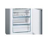 Bosch KGN49XLEA SER4; Comfort; Free-standing fridge-freezer NoFrost, E, 203/70/67cm, 435l(330+105), 40dB, VitaFresh, Inox-look, display