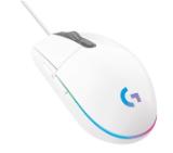 Logitech G102 Mouse, Lightsync RGB, 8000 DPI, 6 Programmable Buttons, White
