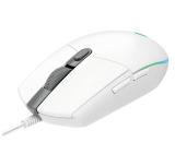 Logitech G102 Mouse, Lightsync RGB, 8000 DPI, 6 Programmable Buttons, White