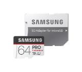 Samsung 64 GB micro SD Card PRO Endurance, Adapter, Class10, Waterproof, Magnet-proof, Temperature-proof, X-ray-proof, Read 100 MB/s - Write 30 MB/s