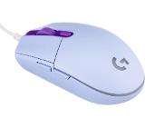 Logitech G102 Mouse, Lightsync RGB, 8000 DPI, 6 Programmable Buttons, Lilac