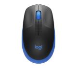 Logitech M190 Full-size wireless mouse - BLUE - 2.4GHZ - N/A - EMEA - M190