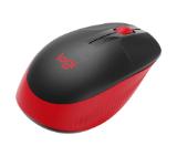 Logitech M190 Full-size wireless mouse - RED - 2.4GHZ - N/A - EMEA - M190