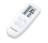 Beurer EM 70 BT, Wireless TENS/EMS device for pain therapy, muscle stimulation, relaxation and massage, remote control unit, electrode expansion,4 self-adhesive electrodes, 19 pre-programmed applications, Countdown timer, Includes rechargeable battery,