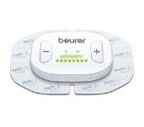 Beurer EM 70 BT, Wireless TENS/EMS device for pain therapy, muscle stimulation, relaxation and massage, remote control unit, electrode expansion,4 self-adhesive electrodes, 19 pre-programmed applications, Countdown timer, Includes rechargeable battery,
