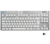 Logitech G915 Wireless TKL Keyboard, GL Tactile Low Profile, Lightspeed Wireless, Lightsync RGB, Game Mode, Media Controls, White