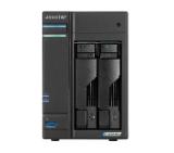 Asustor Lockerstore 2 AS6602T, 2-Bay NAS, Intel Apollo Lake Quad-Core J4125 up to 2.7GHz, 4 GB SO-DIMM DDR4, M.2 Slots (2280 NVMe SSD) x2, GbE x 2, USB 3.2 x 3, HDMI 2.0, WOW (Wake on WAN), WOL, System Sleep Mode, AES-NI hardware encryption